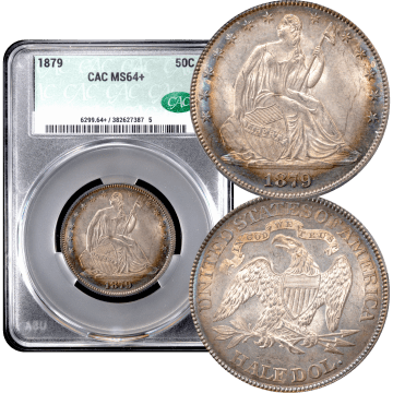 1879 Seated Liberty Half Dollar (50c) Composite Image