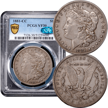 1881-CC Morgan Dollar ($1) Composite Image