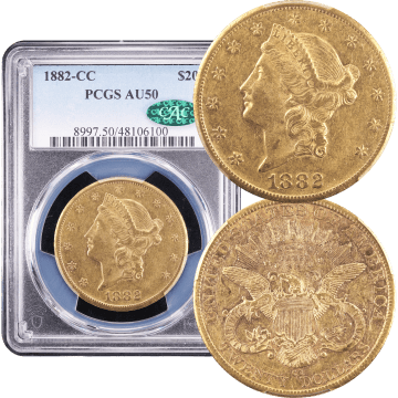 1882-CC Liberty Gold Double Eagle ($20) Composite Image