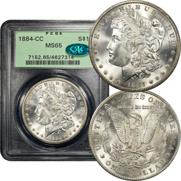 1884-CC Morgan Dollar ($1) OGH Composite Image