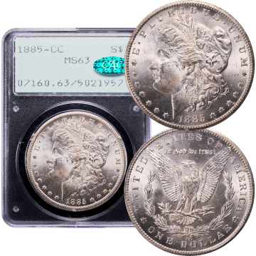 1885-CC Morgan Dollar ($1) Rattler Composite Image