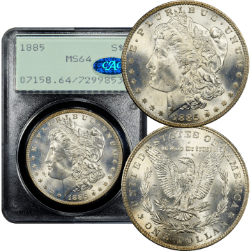 1885 Morgan Dollar ($1) Rattler Composite Image