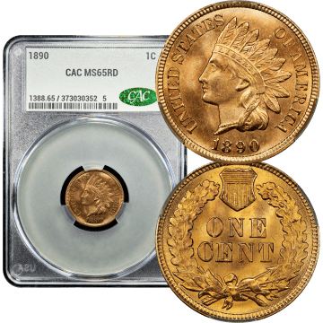 1890 Indian Cent (1c) Composite Image