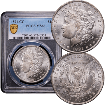 1891-CC Morgan Dollar ($1) Composite Image