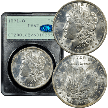 1891-O Morgan Dollar ($1) Rattler Composite Image