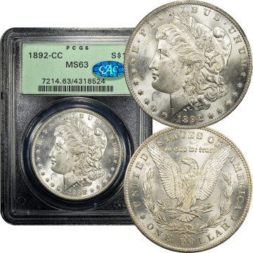 1892-CC Morgan Dollar ($1) OGH Composite Image