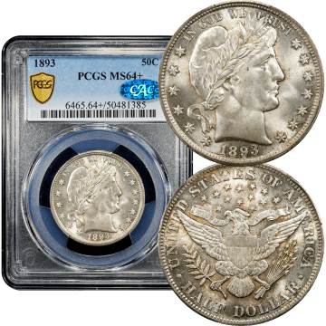 1893 Barber Half Dollar (50c) Composite Image