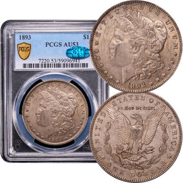 1893 Morgan Dollar ($1) Composite Image