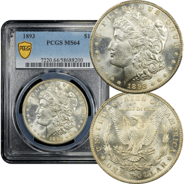 1893 Morgan Dollar ($1) Composite Image