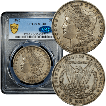 1893 Morgan Dollar ($1) Composite Image