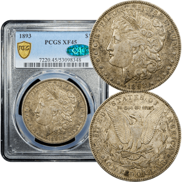 1893 Morgan Dollar ($1) Composite Image