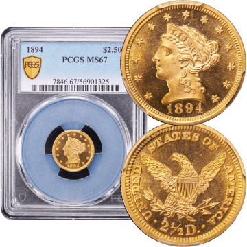 1894 Liberty Gold Quarter Eagle ($2.50) Composite Image