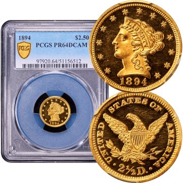 1894 Liberty Gold Quarter Eagle ($2.50) Composite Image