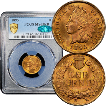 1895 Indian Cent (1c) Composite Image