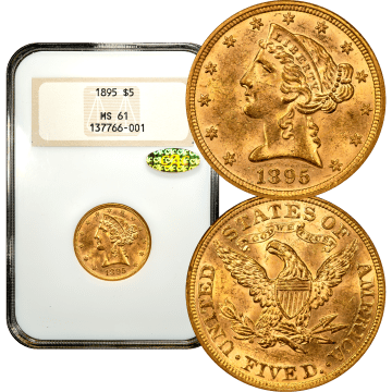 1895 Liberty Gold Half Eagle ($5) Composite Image