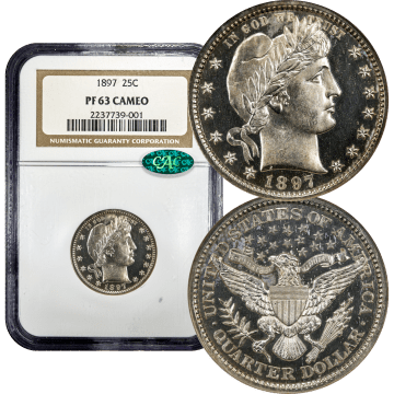 1897 Barber Quarter (25c) Composite Image