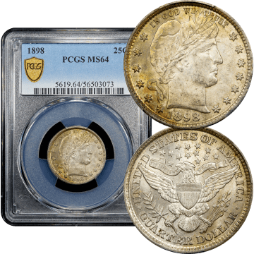 1898 Barber Quarter (25c) Composite Image