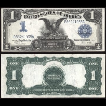 1899 $1 Black Eagle Silver Certificate Composite Image