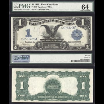 1899 $1 Black Eagle Silver Certificate Composite Image