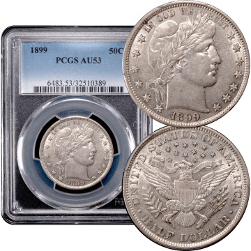 1899 Barber Half Dollar (50c) Composite Image