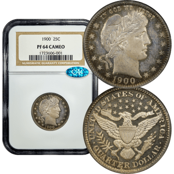 1900 Barber Quarter (25c) Composite Image