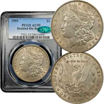 1901 Morgan Dollar ($1) Doubled Die Reverse Composite Image