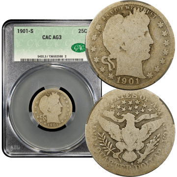 1901-S Barber Quarter (25c) Composite Image