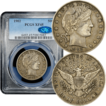 1902 Barber Half Dollar (50c) Composite Image