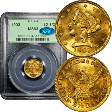 1903 Liberty Gold Quarter Eagle ($2.50) OGH Composite Image