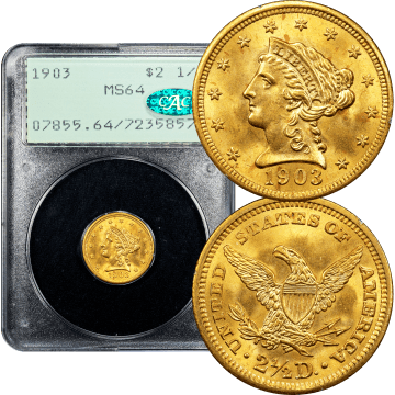 1903 Liberty Gold Quarter Eagle ($2.50) Rattler Composite Image