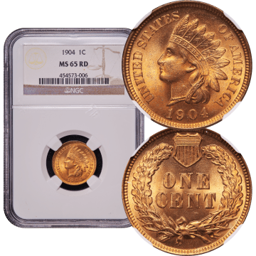 1904 Indian Cent (1c) Composite Image