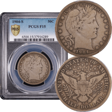 1904-S Barber Half Dollar (50c) Composite Image