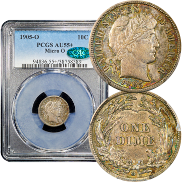 1905-O Barber Dime (10c) Micro O Composite Image