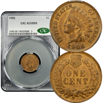 1906 Indian Cent (1c) Composite Image
