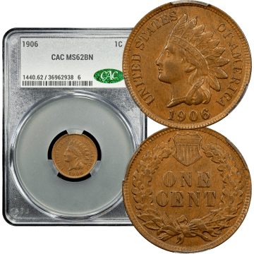 1906 Indian Cent (1c) Composite Image