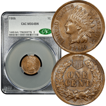 1906 Indian Cent (1c) Composite Image