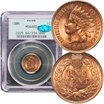 1906 Indian Cent (1c) OGH Composite Image