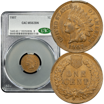 1907 Indian Cent (1c) Composite Image