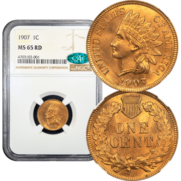 1907 Indian Cent (1c) Composite Image