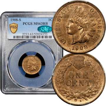 1908-S Indian Cent (1c) Composite Image