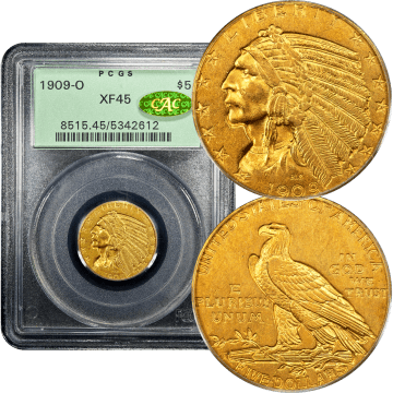 1909-O Indian Gold Half Eagle ($5) OGH Composite Image