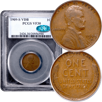 1909-S VDB Lincoln Cent (1c) Composite Image