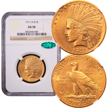 1911-D Indian Gold Eagle ($10) Composite Image
