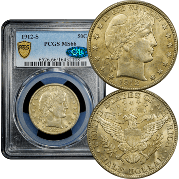 1912-S Barber Half Dollar (50c) Composite Image