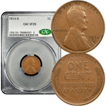 1914-D Lincoln Cent (1c) Composite Image