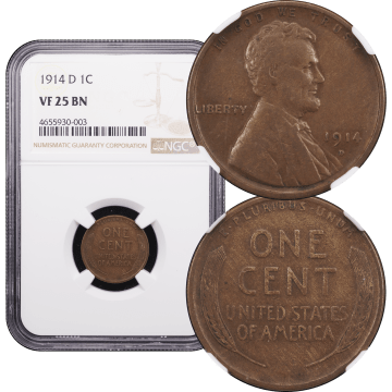 1914-D Lincoln Cent (1c) Composite Image