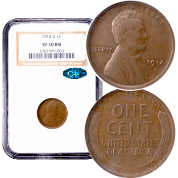 1914-D Lincoln Cent (1c) Composite Image