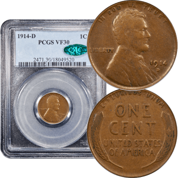 1914-D Lincoln Cent (1c) Composite Image