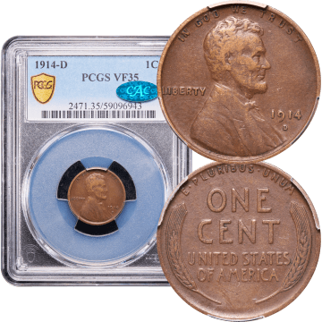 1914-D Lincoln Cent (1c) Composite Image