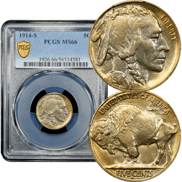 1914-S Buffalo Nickel (5c) Composite Image
